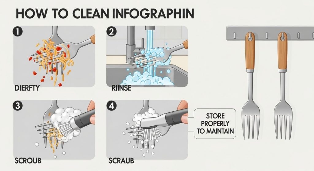 How to Clean and Maintain Your Pasta Fork Properly