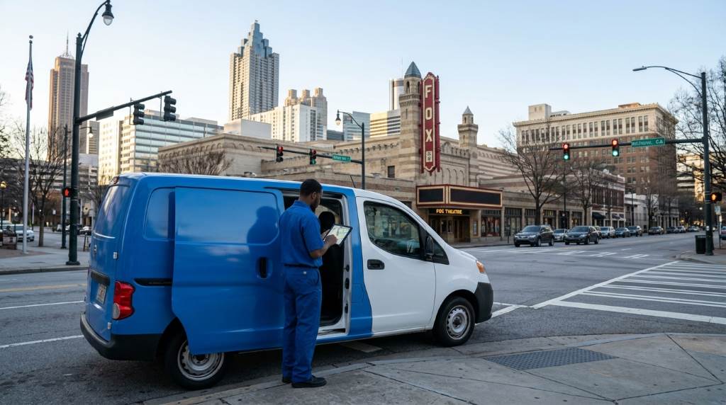 Mobile food ordering app for Atlanta delivery customers