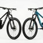 Side by side comparison of twenty six inch and twenty seven point five inch mountain bike wheels.
