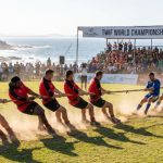 Tug-of-war teams competing at TWIF World Championships 2026 in Mossel Bay South Africa