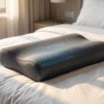 Premium Qutool cooling pillow resting on a modern white made-up bed